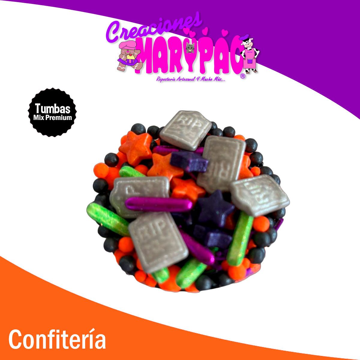 Sprinkles Comestibles Halloween Tumbas Mix