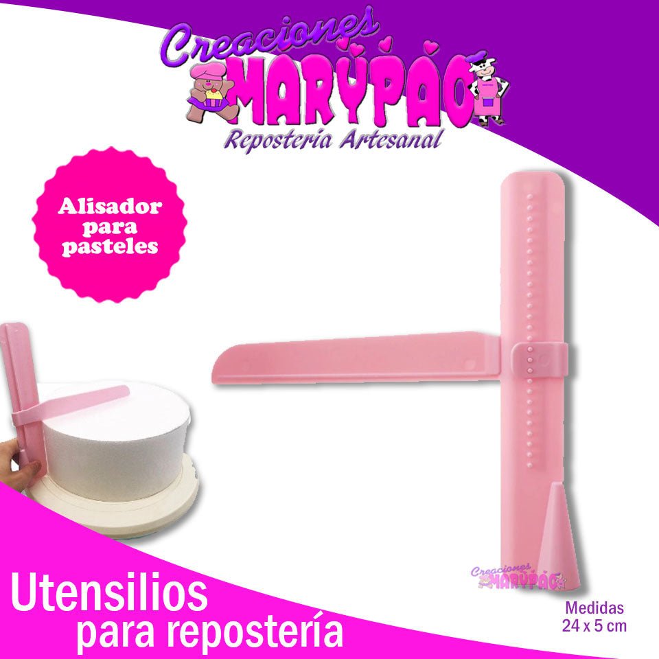 Alisador Nivelador Ajustable Para Pastel Peine Raspa - Creaciones Marypao