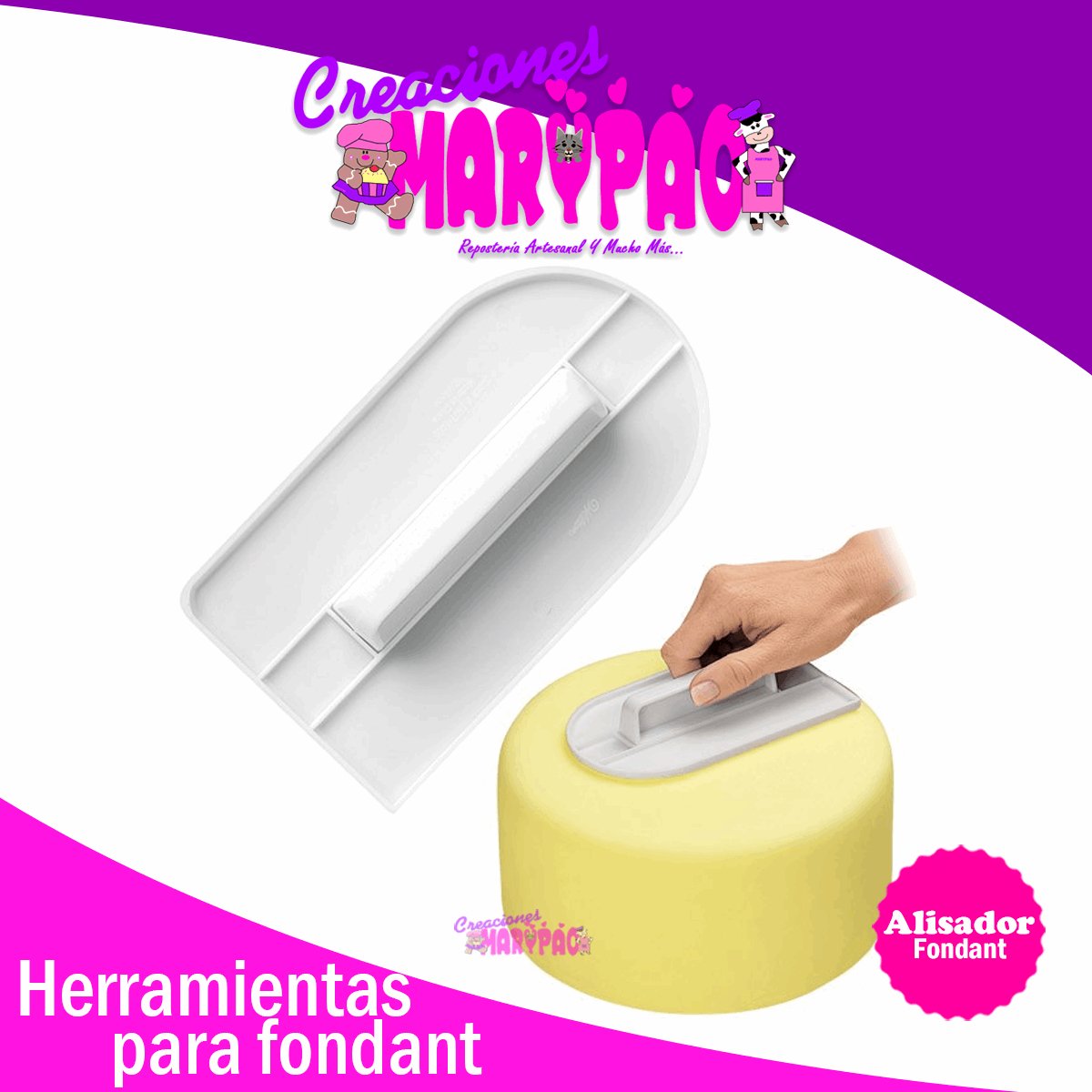 Alisador Para Fondant Plancha - Creaciones Marypao