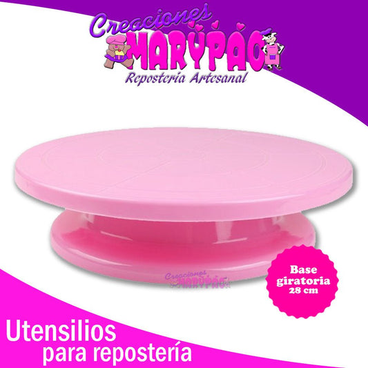 Base Giratoria Para Pastel 28 Cm - Creaciones Marypao