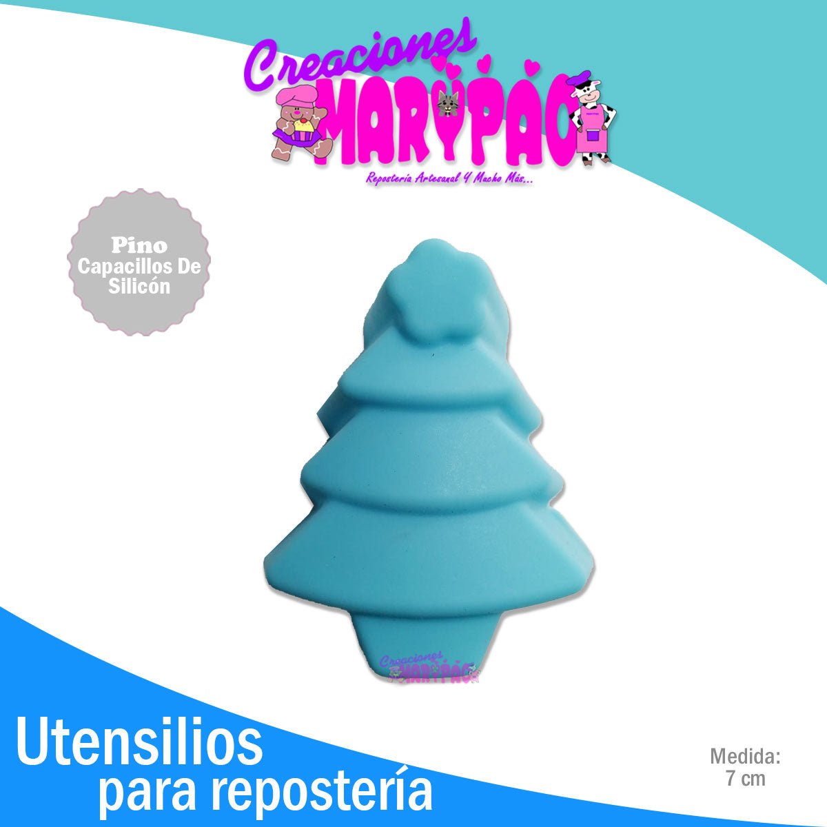 Capacillos De Silicón Árbol De Navidad Para Cupcakes - Creaciones Marypao