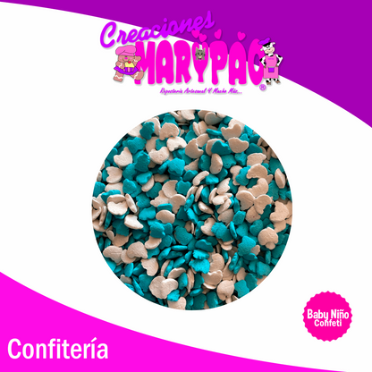 Confeti Comestible Baby Shower Niño Cupcakes