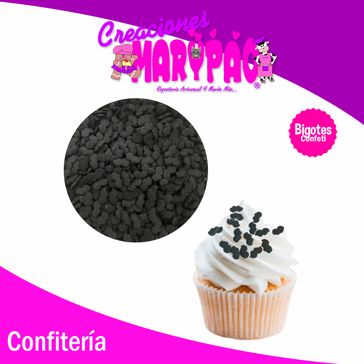 Confeti Comestible Bigotes 120g