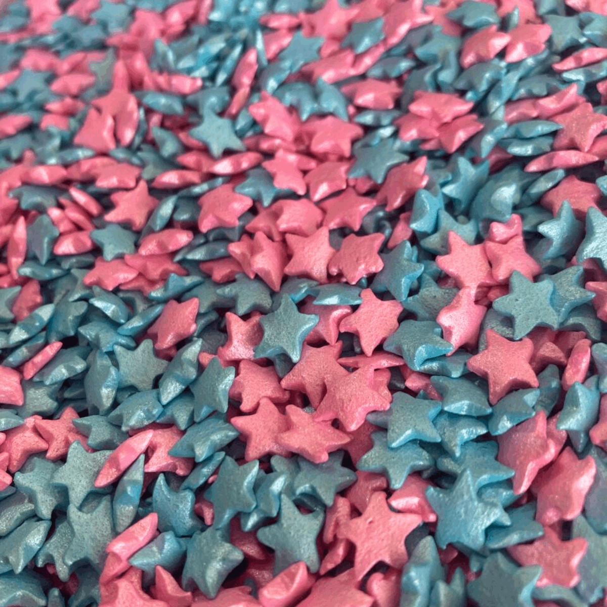 Confeti Comestible Estrellas Rosas y Azules 120g