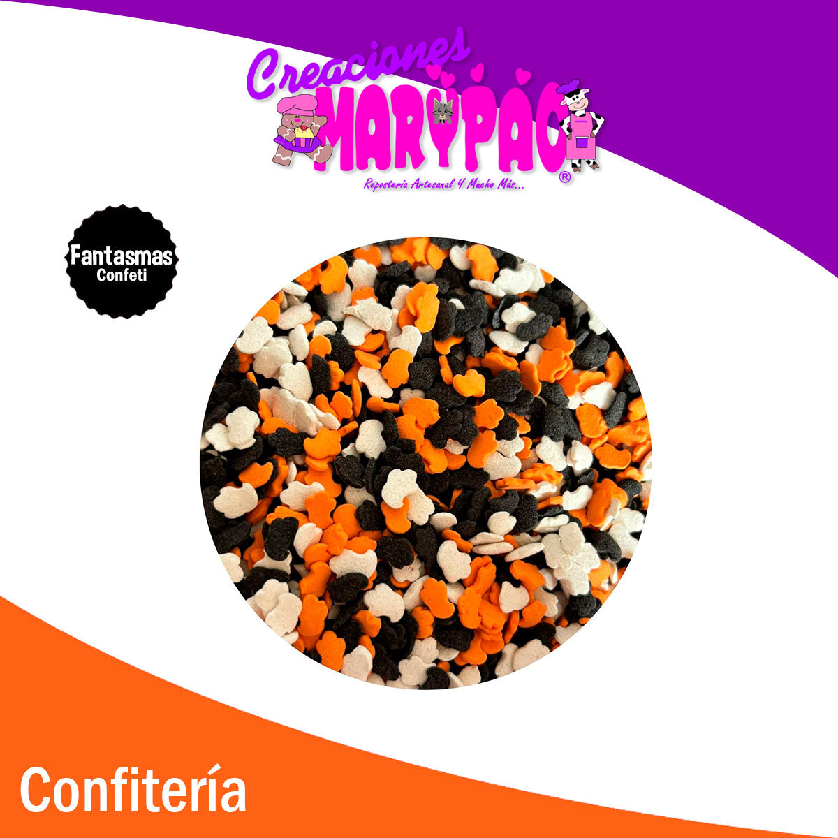 Confeti Comestible Halloween Fantasmas