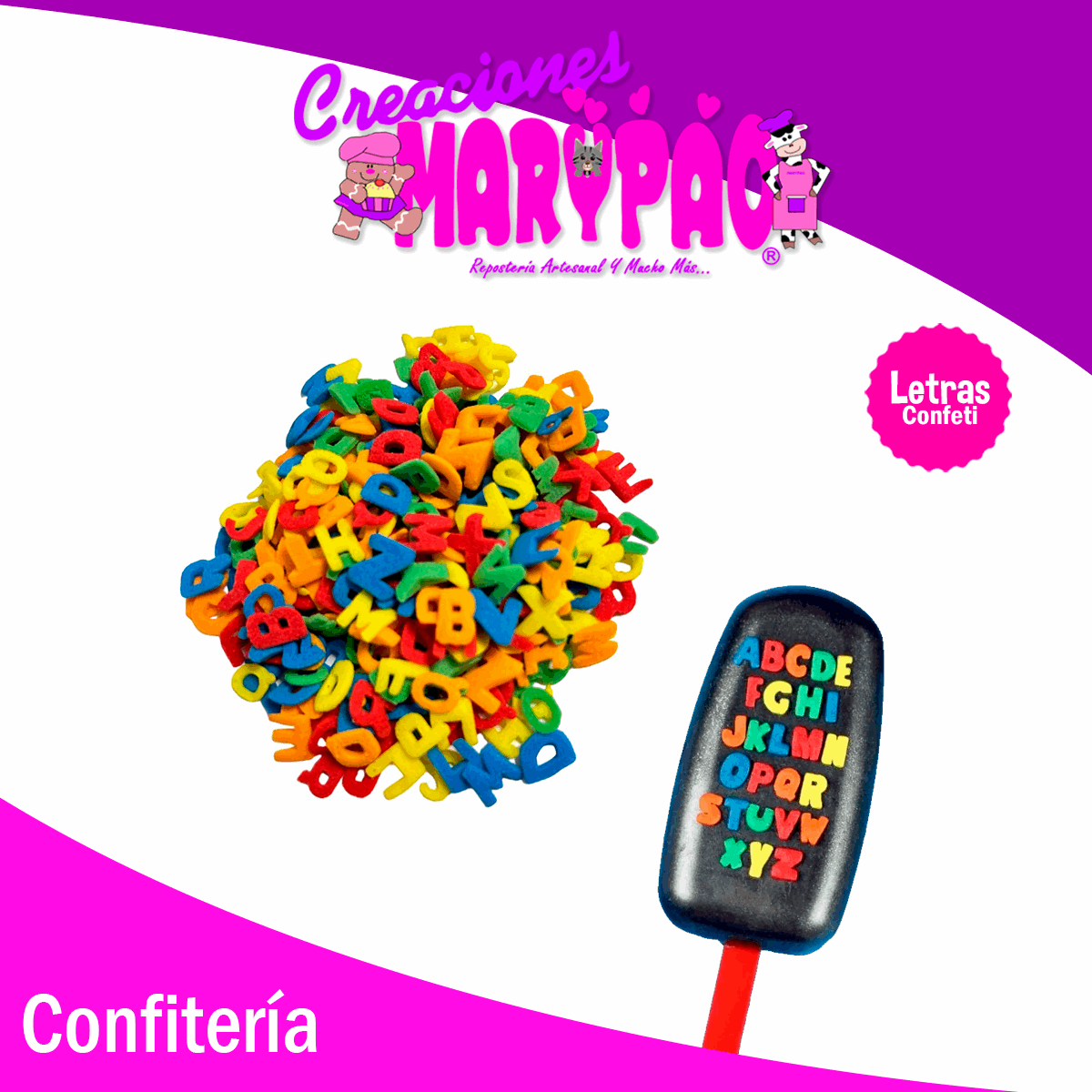 Confeti Comestible Letras