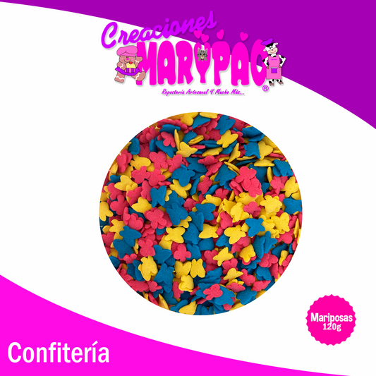 Confeti Comestible Mariposas Cupcakes Primavera 120g