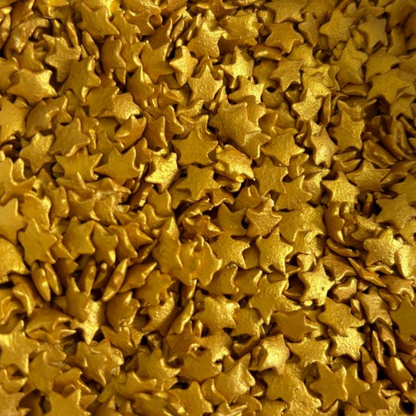 Confeti Comestible Estrellas Doradas Navidad