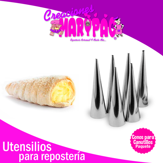 Conos Para Canutillos Pack 6 Piezas