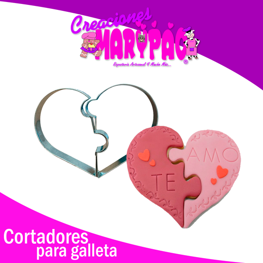 Cortador De Corazón Rompecabezas Febrero