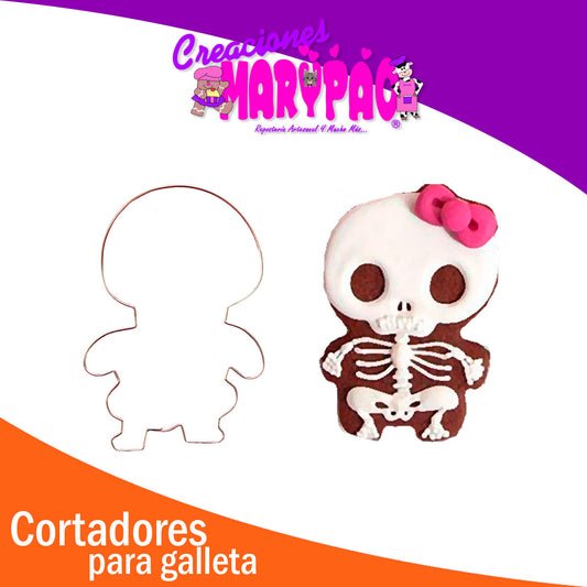 Cortador De Galletas Decoradas Esqueleto
