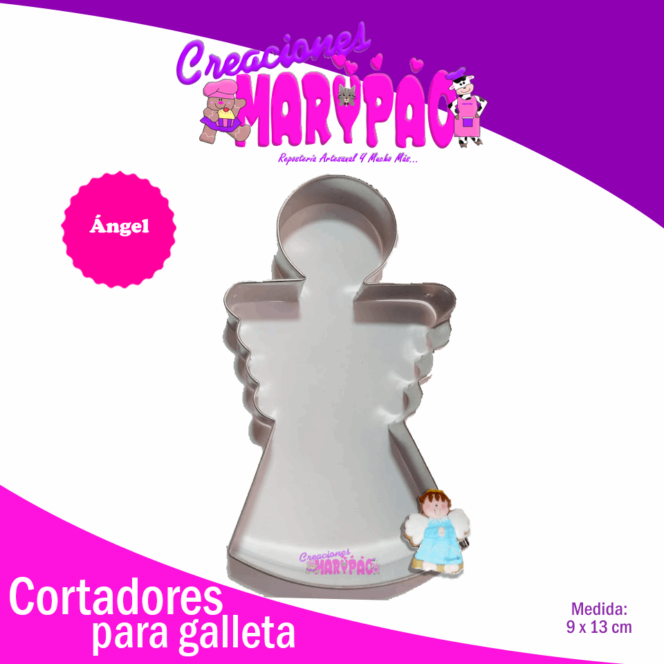 Cortador De Galletas Ángel - Creaciones Marypao