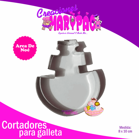 Cortador De Galletas Arca De Noé Baby Shower - Creaciones Marypao