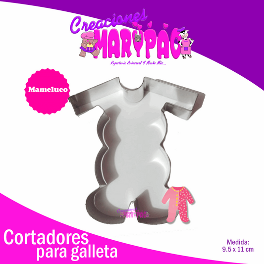 Cortador De Galletas Mameluco Baby Shower - Creaciones Marypao