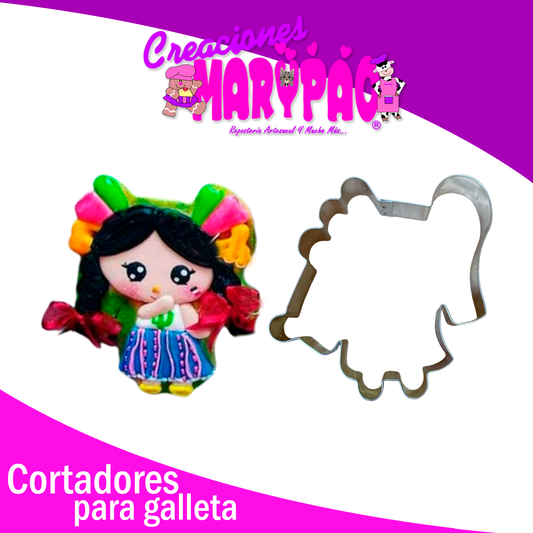 Cortador De Galleta Muñeca María Moños