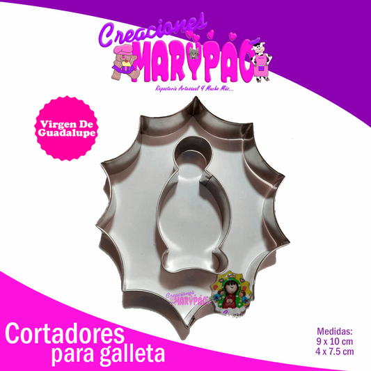 Cortador De Galletas Virgen De Guadalupe - Creaciones Marypao