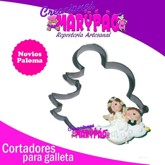 Cortador de Galleta De Novios Paloma