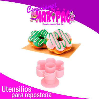 Cortadores De Dona Pack 3 Piezas: Corazón Estrella Y Flor