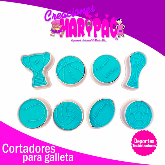 Cortadores De Galletas Balones Deportes Texturizadores