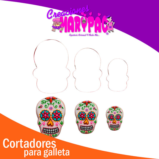 Paquete de Cortadores De Galleta Calaveras