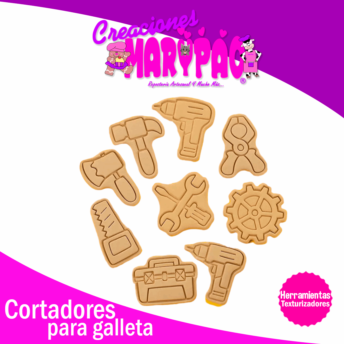 Cortadores De Galletas Herramientas Texturizadores