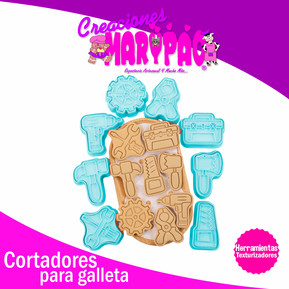 Cortadores De Galletas Herramientas Texturizadores