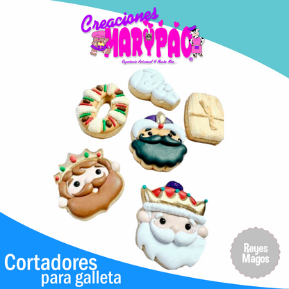 Cortadores De Galletas Reyes Magos Navidad