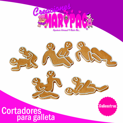 Cortadores Despedida De Soltera Kamasutra Galletas 5 Pzas