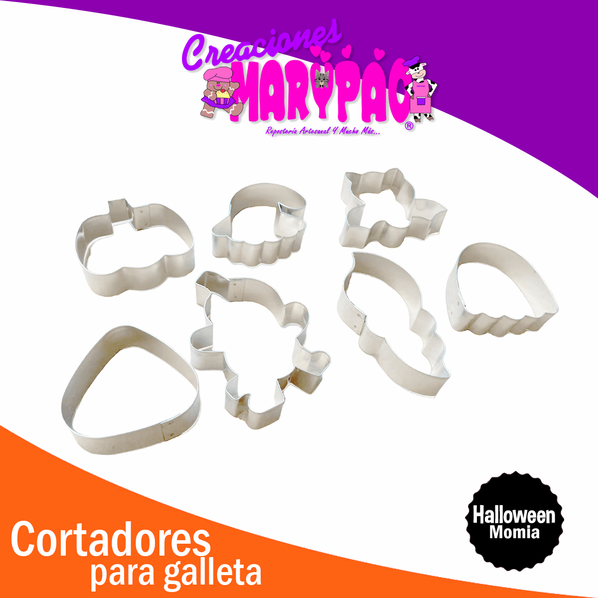 Cortadores De Galletas Halloween Paquete Momia