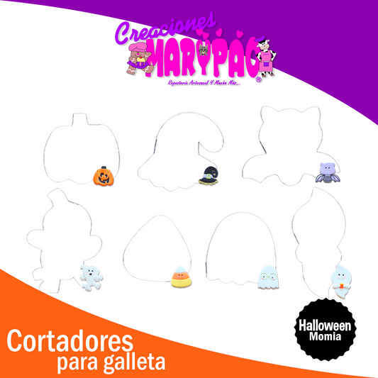 Cortadores De Galletas Halloween Paquete Momia