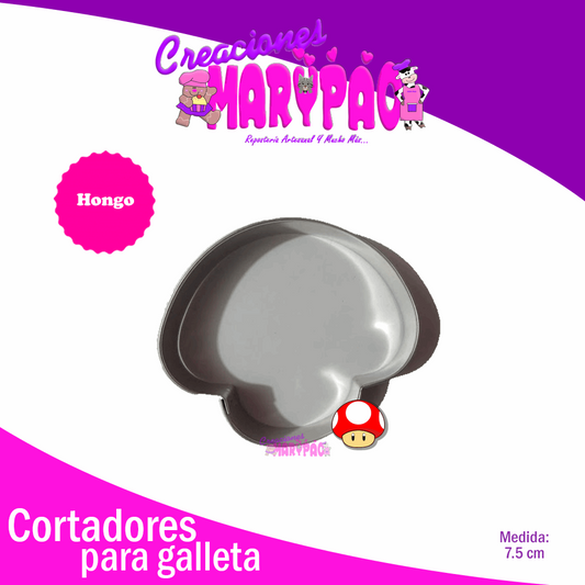 Cortador de Galleta Hongo Juego - Creaciones Marypao