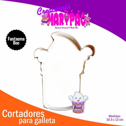 Cortador De Galletas Halloween Fantasma Boo