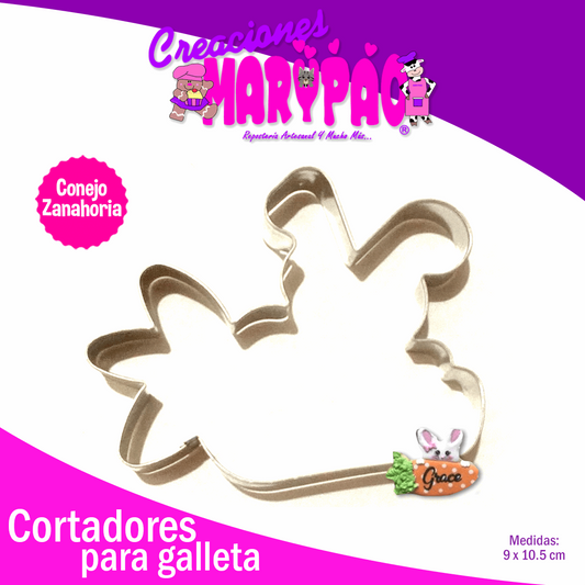 Cortador De Galleta Conejo Zanahoria Pascua