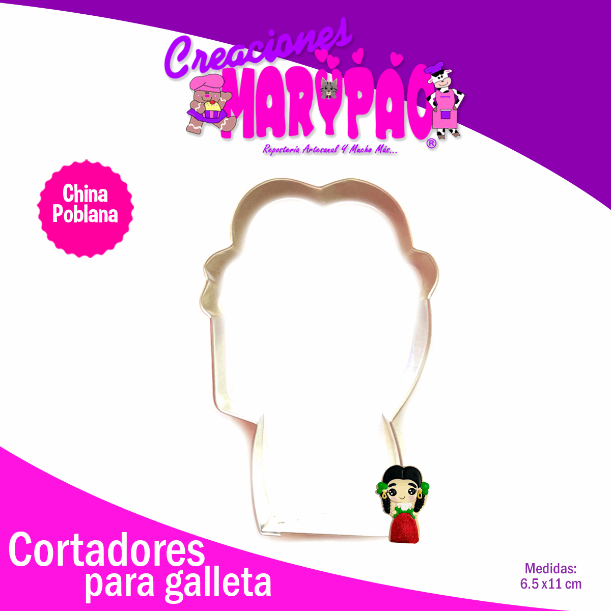 Cortador Para Galleta China Poblana Fiestas Patrias