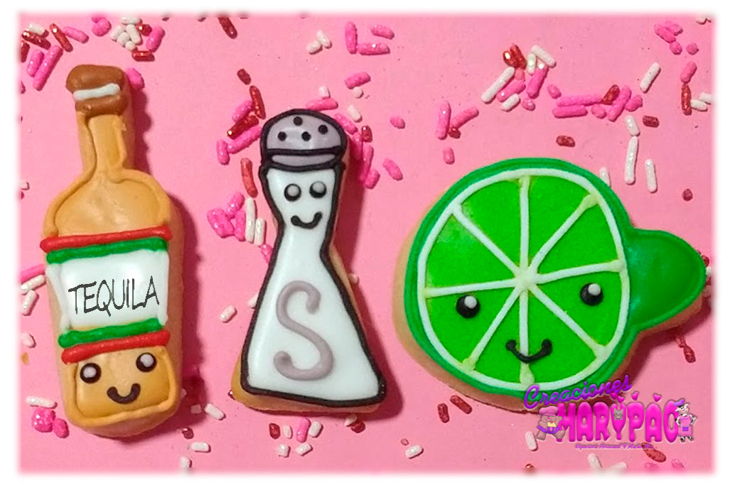Cortadores Galletas Tequila Sal y Limon