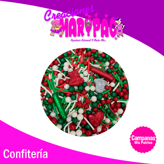 Sprinkles Campanas Fiestas Patrias Para Cupcakes, Galletas, Etc.