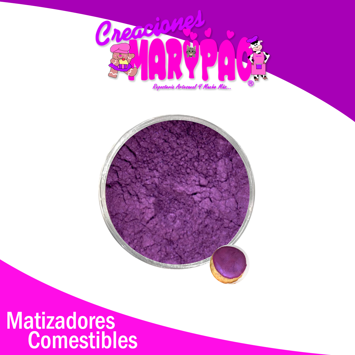 Matizadores Comestibles Violeta - Varios Tonos Disponibles
