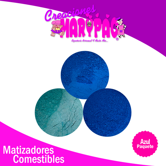 Kit Matizadores Comestibles Azul