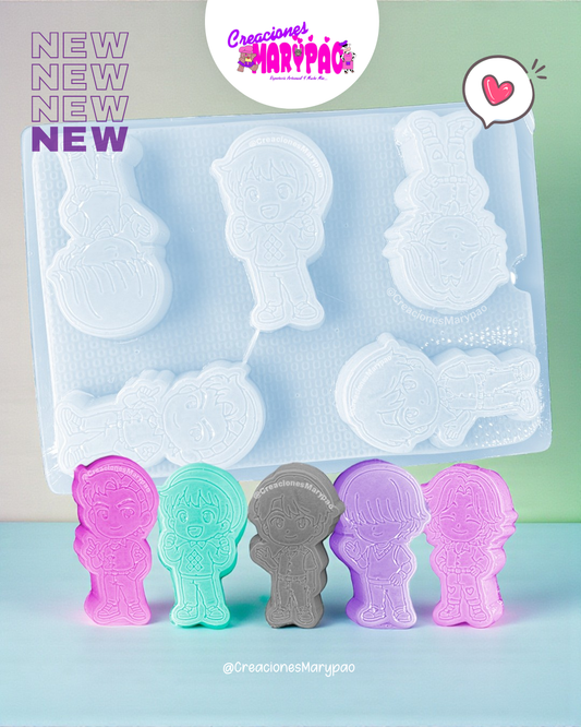 Molde Saja Boys Yesitos Gelatinas Y Más Diseño Inspirado en K-Pop ✨