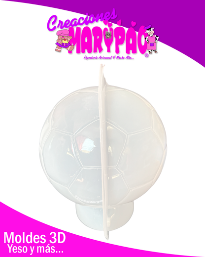 ⚽Molde para Alcancías Balón Fútbol Grande 21 cm ✨