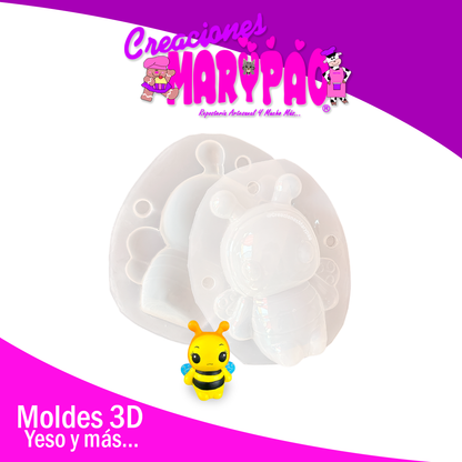 Molde Para Alcancía de Yeso Abejita 🐝
