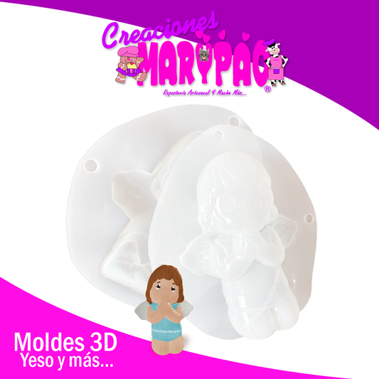 Molde Para Alcancía de Yeso Angelito Ángel 👼