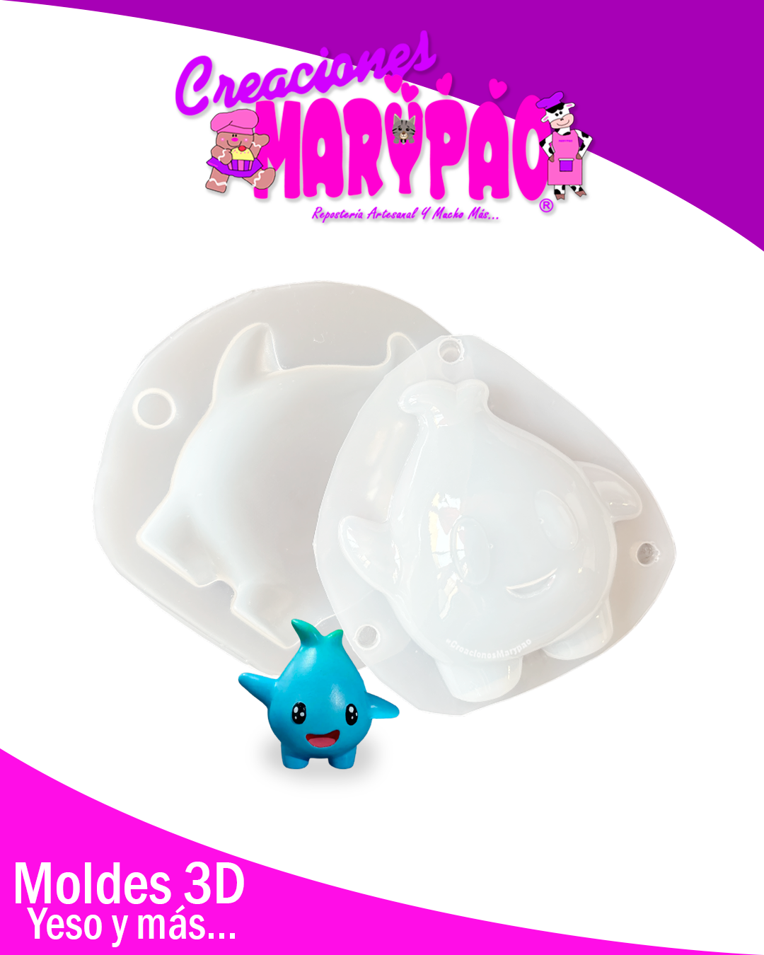 ✨Molde para Alcancías de Yeso Lumalee Mario⭐