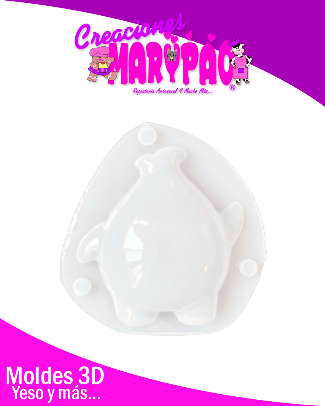 ✨Molde para Alcancías de Yeso Lumalee Mario⭐