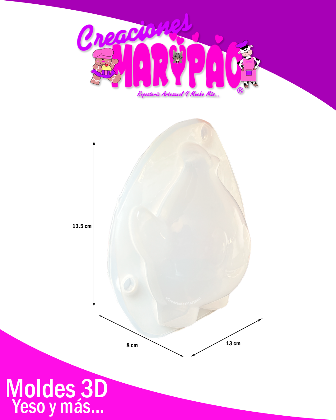 ✨Molde para Alcancías de Yeso Lumalee Mario⭐