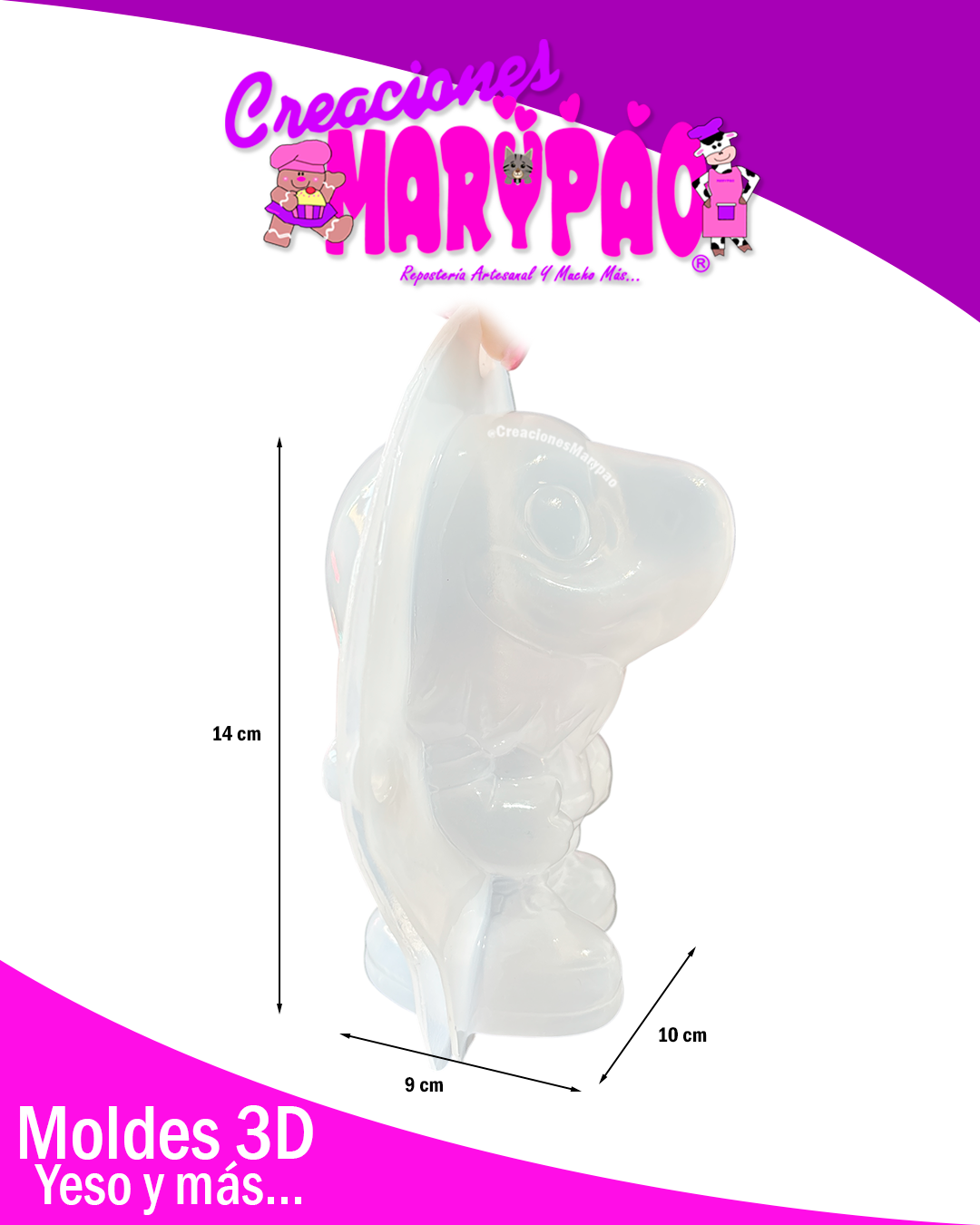 Molde Para Alcancías de Yeso Mundial 2026 Mascotas Águila 🦅