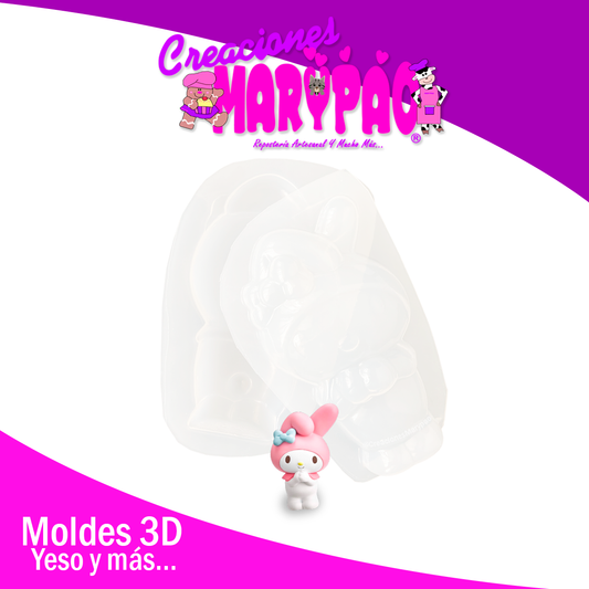 Molde Para Alcancía de Yeso My Melody 🌼