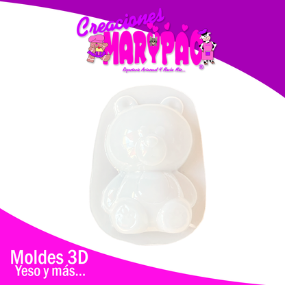 Molde Para Alcancía de Yeso Osito Baby🧸