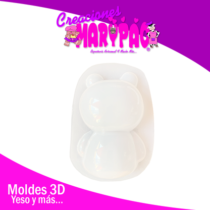 Molde Para Alcancía de Yeso Osito Baby🧸