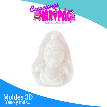 Molde para Alcancías de Yeso Pingüino Mini🐧